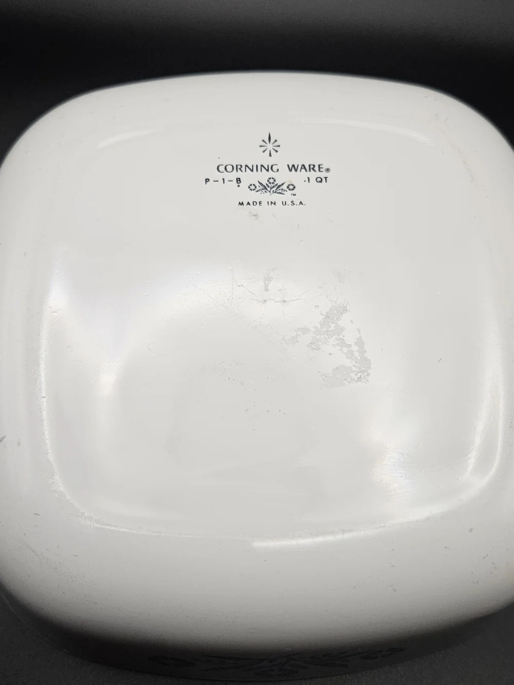 Vintage Blue Cornflower Corning Ware P-1-B Casserole Baking Dish 1Qt Corningware